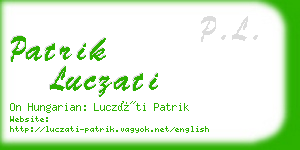 patrik luczati business card